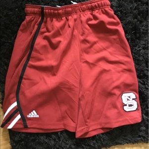 NC STATE ADDIDAS ATHLETIC SHORTS